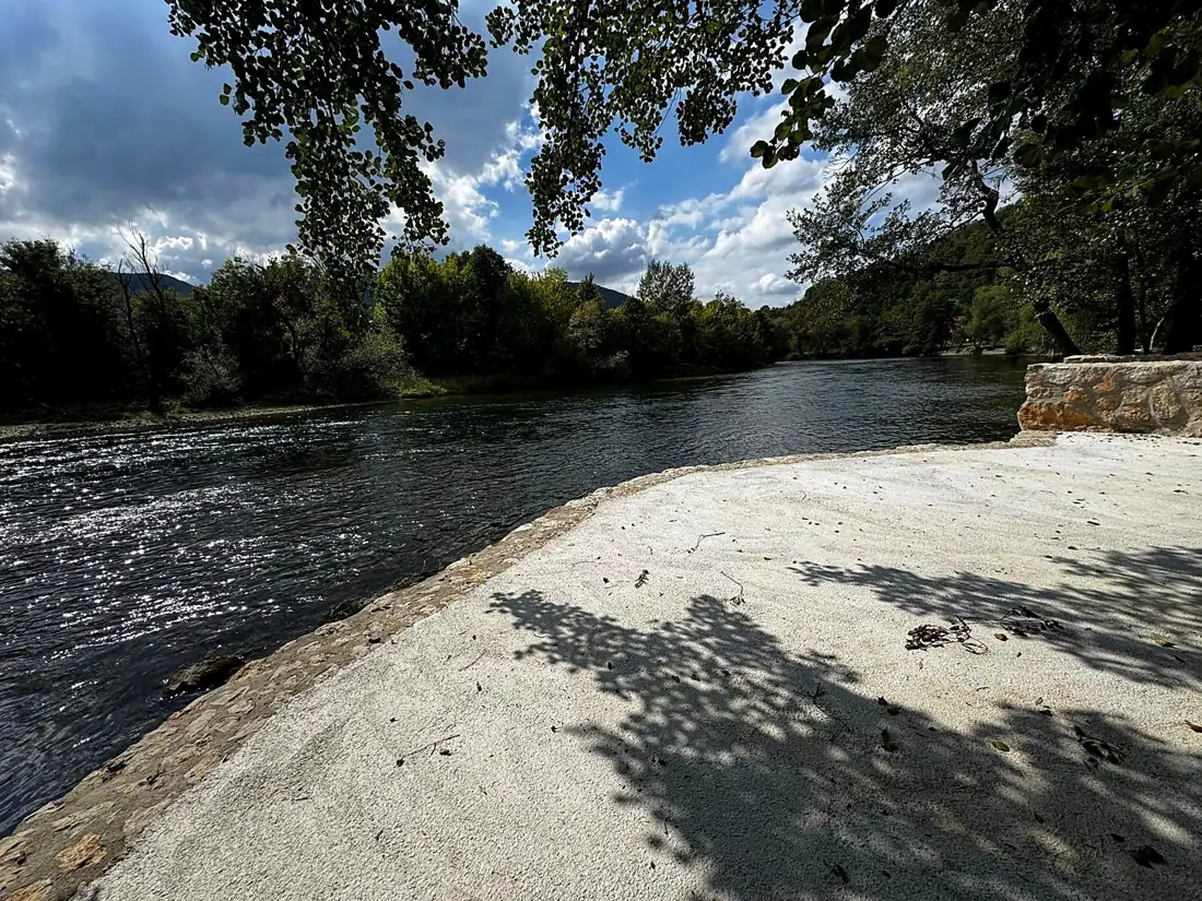 Private beach on the Vrbas river